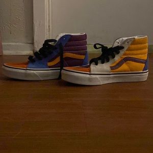 Like new boys Vans! Multi-colored.